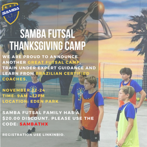 SAMBA Thanksgiving Futsal Camp 2021